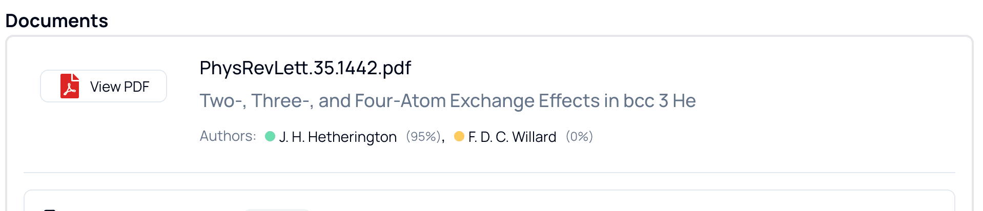 Author verification with non-existent author