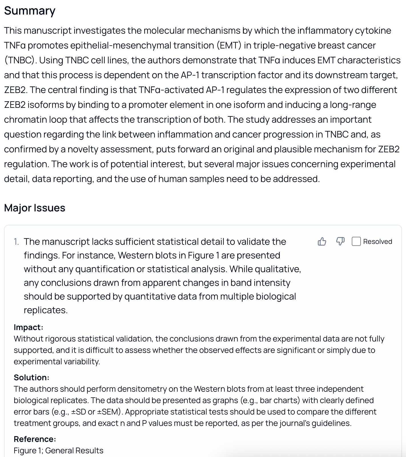 Structured Review Summary